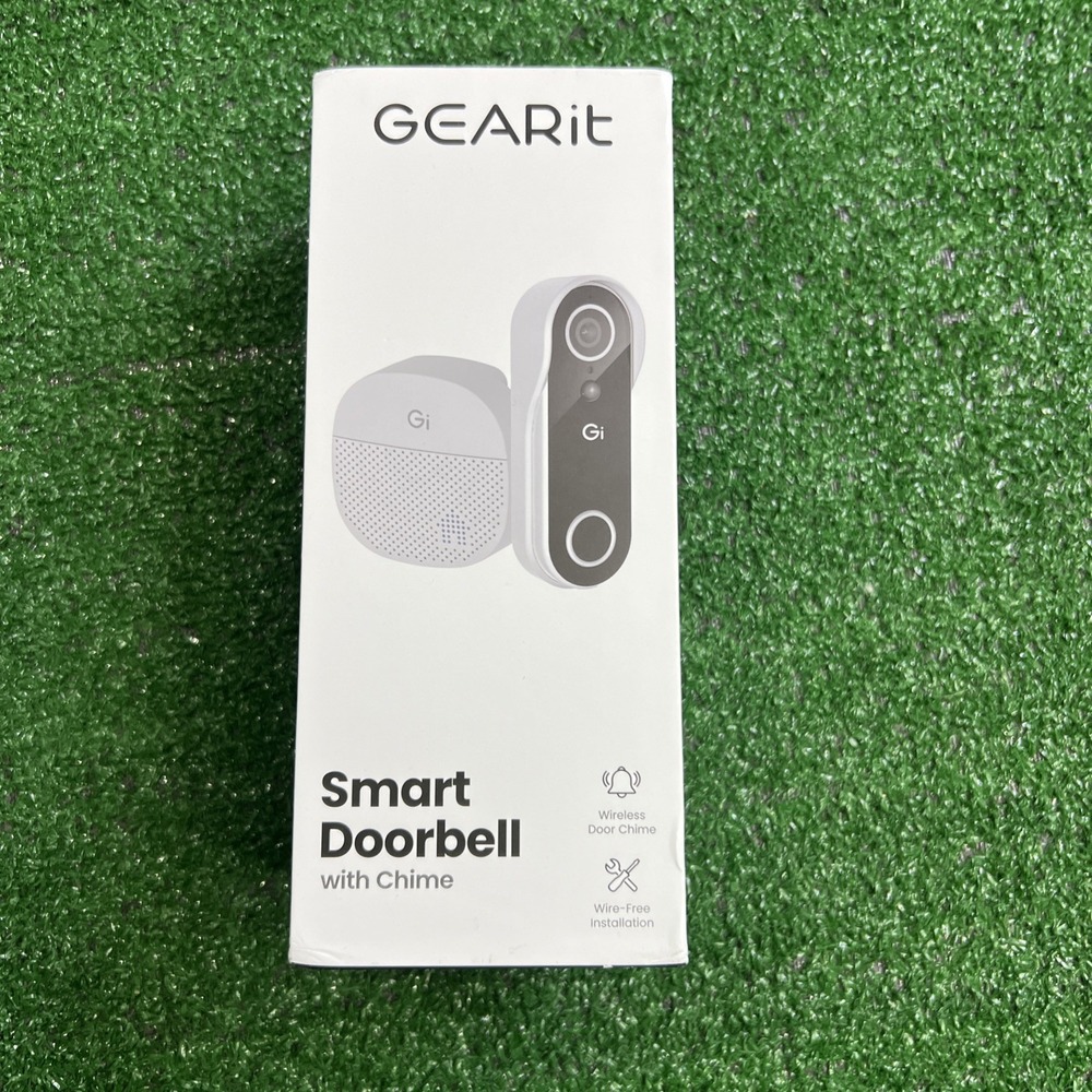 Gearit Smart Doorbell‎ With Chime 2K Enhanced Night Vision Resolution New